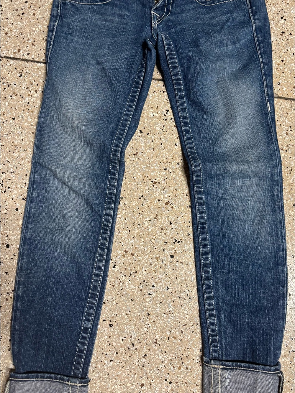 True Religion Women's Straight Leg Jeans - Medium Blue Wash